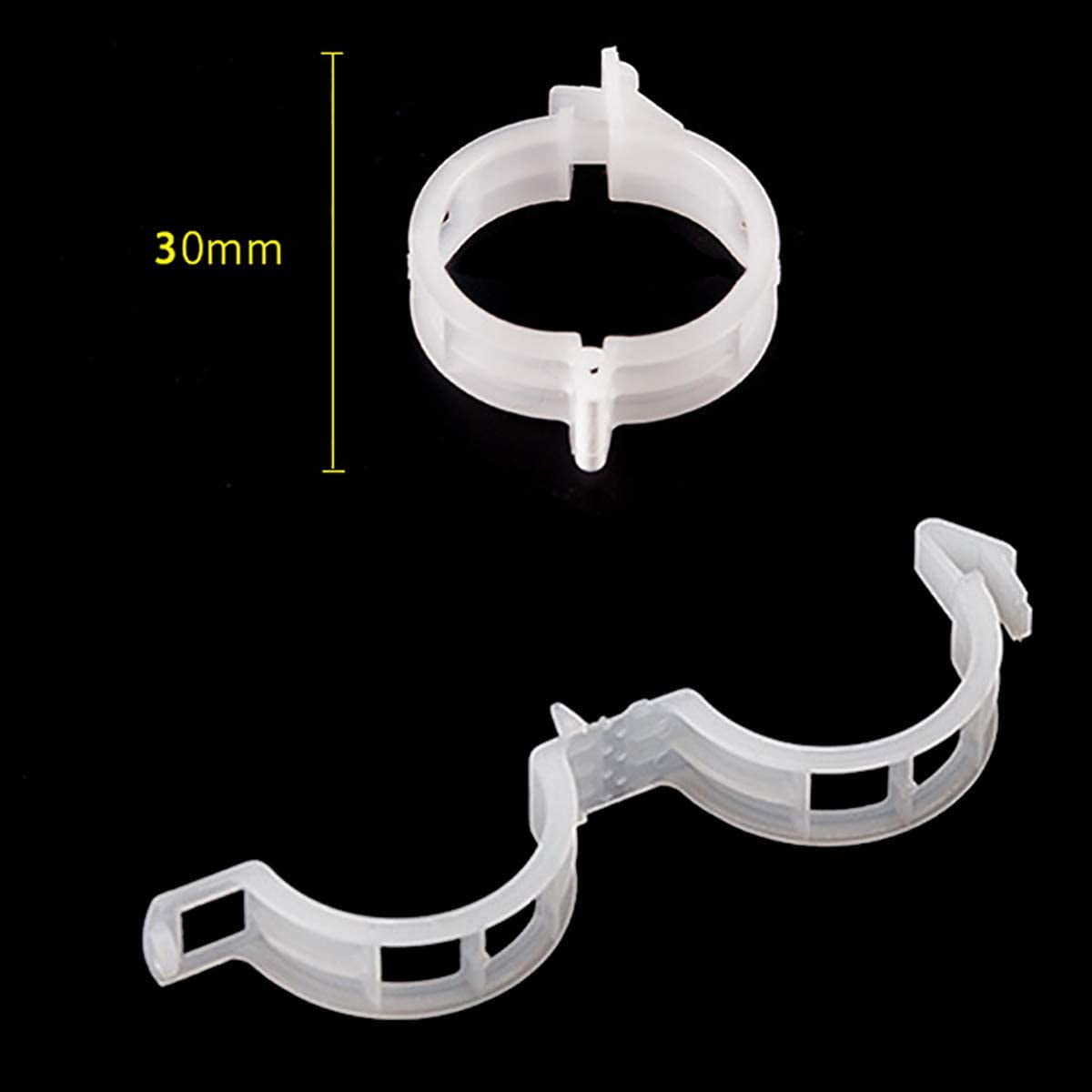 Lot De 100 Clips De Support En Plastique Blanc Pour Plantes - Portable