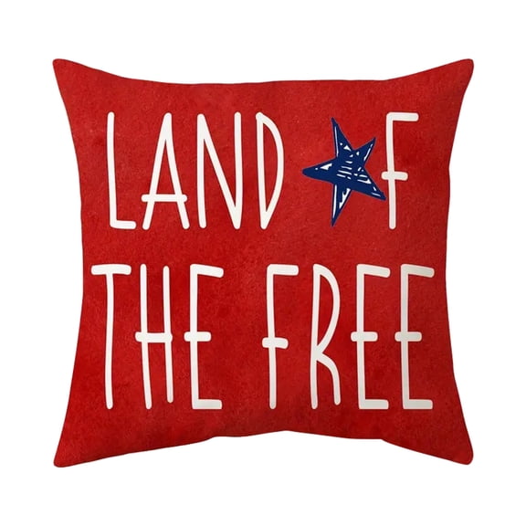 250 Anniversary Usa 4Th Of July 4Th Of Patriotic Blue Red Pillow Covers 18*18 Inch Set Of 2, Fourth Independence Star Print Decorative Throw Pillowcases Outdoor Memorial Day Cushion Cases Couch H