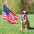 thumbnail image 3 of American Flag Dog Bandanas, Multiple Sizes Offered, Triangle Dog Scarf Patriotic 4th of July Dog Bandanas for Large X-large Dogs (X-Large, Independence Day-2), 3 of 5