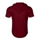 thumbnail image 4 of pstuiky camisetas de hombre, Camisa de verano de manga corta con botones y cuello alto para hombre camisas casuales para hombre l, 4 of 5