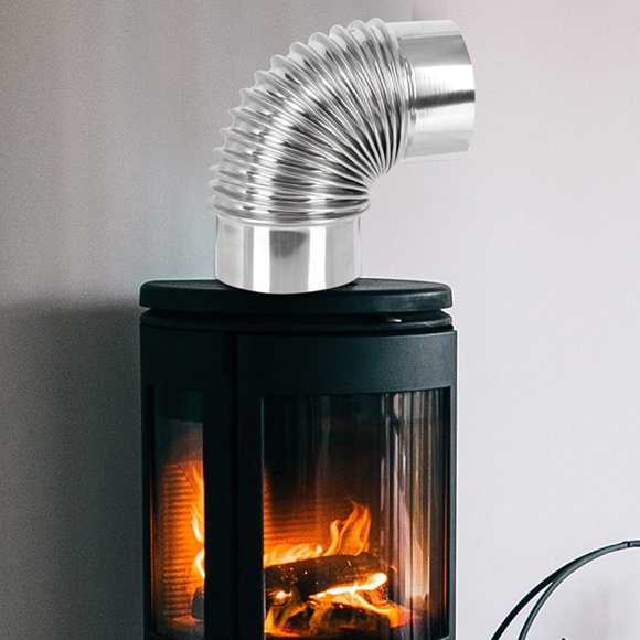 BEADCEST Manguera Flexible De Ventilación Para Cocina Y Con Codo De Acero Inoxidable
