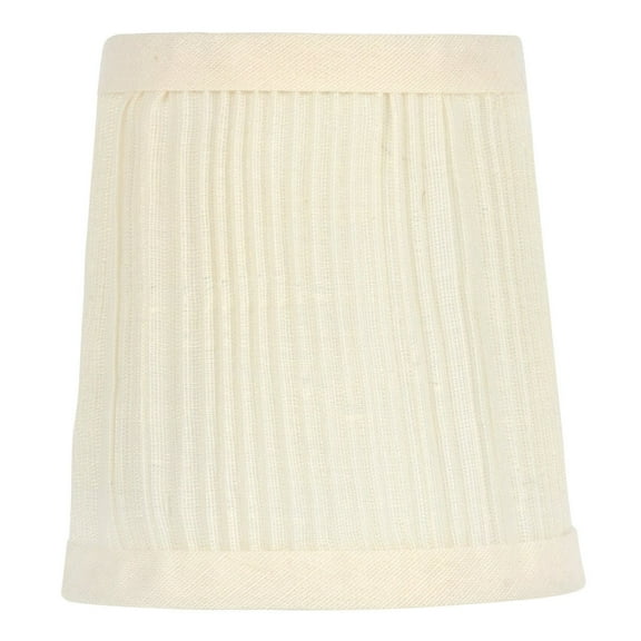 Pleated Eggshell 4 Inch Retro Drum Chandelier Lamp Shades