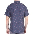 thumbnail image 3 of Visive Mens Big And Tall Short Sleeve Button Shirt, Printed Shrimp Shirts, 3 of 8