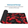 thumbnail image 4 of Camouflage Gaming Mouse Pad XL Large Full Desk Mat with Stitched Edges and NonSlip Base, Ideal for PC Laptop and Office Decor, Gifts for Women and Girls (Black and Red, 31.5 x 11.8 in), 4 of 6