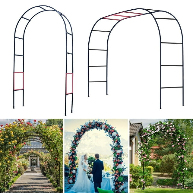 Tubo engrosado Garden Arch Trellis Ttootle de 1,4 m x 2,4 m o 2,3 m x 1,9 m