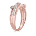 thumbnail image 2 of Jewelili 10K Rose Gold With 1/5 Cttw Natural White Round Diamonds Ring, Size 7, 2 of 4