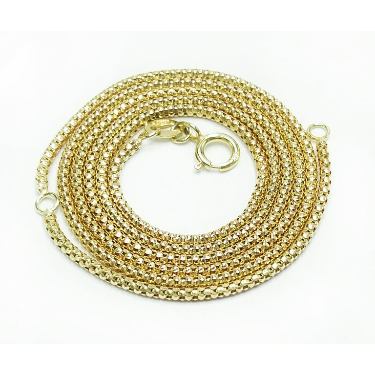 Brilliance Fine Jewelry 10K Yellow Gold Popcorn Chain Adult