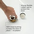 thumbnail image 2 of Dorence Tip Toe Bathtub Tub Drain Assembly Conversion Kit Brushed Nickel | All Brass, 2 of 6