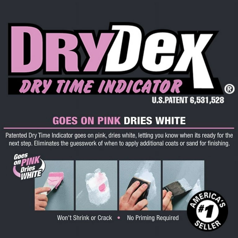 DAP DryDex Wall Repair Kit Oz Pink To White Dry Time, 53 OFF