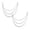 Silver*2, variant on 1 Pcs Pants Chain, Metal Iron Pants Chain Wallet Chain 3-Layer Jeans Chain Hip Hop Punk Goth Pants Accessories for Egirl Eboy Women Men Belt Pocket Chain