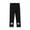 Black——Back to School, variant on Oiangi Girls Capri Leggings Ribbed Knit Elastic Waist Athletic Pants Summer Lightweight School Uniform with Lettuce Hem Black 5 Years