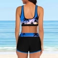thumbnail image 4 of Gibobby Trajes de Baño Mujer Traje de baño estampado para mujer, traje de baño Digital, conjunto de ropa de playa, Bikini de cintura alta, traje de baño (Amarillo,CH), 4 of 5