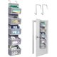 thumbnail image 1 of Hanging Wardrobe Organizer, Hanging Door Storage With 5 Compartment, Wall Storage For Bathroom, Wardrobe, Wardrobe, Child's Room, Gray, 1 of 5