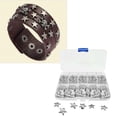 100Pieces Practical Iron Star Rivets Portable Jewelry Making Set Metal ...