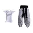 thumbnail image 2 of 1/12 pantalones de chándal pantalones vestidos atléticos disfraz de muñecas en miniatura mini pantalón largo para figuras masculinas de 6 pulgadas pantalones grises y camisa, 2 of 8