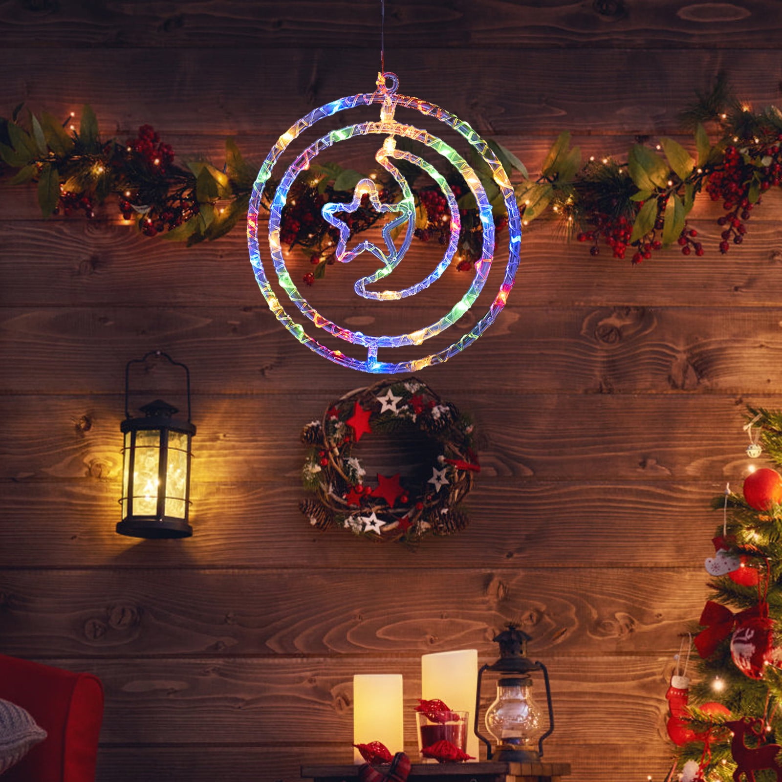 Dvkptbk Ornamental Product Christmas LED Light String Christmas Scene Arrangement Decoration Lighting & Ceiling