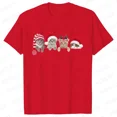 thumbnail image 1 of Camiseta Kawaii de gato de Navidad para mujer, camiseta de manga corta Harajuku, Camisetas de moda Y2k, ropa Ulzzang para mujer, 1 of 5