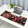 thumbnail image 6 of nygtbtfer Modern Floral Desk Mat,Colorful Flowers Extended Gaming Mouse Pad,Large Non-Slip Rubber Base Mousepad with Stitched Edges,Waterproof Mouse Mat Desk Pad for Office Game Home 31.5x11.8 in, 6 of 6