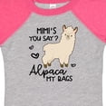 thumbnail image 4 of Inktastic Mimi's You Say Alpaca My Bags Boys or Girls Baby Bodysuit, 4 of 5