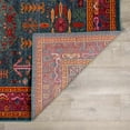 thumbnail image 6 of BoutiqueRugs Cleveland Colorful Traditional Area Rug - Teal, Aqua, Navy - 5'3" x 7'3", 6 of 14