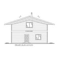 thumbnail image 5 of 001-3661: A-frame Cabin 1 Bed, 2 Bath Luxury Home Plan, 1871 Sq Ft: Full Blueprints with License to Build by Home Plan Marketplace - Lesuto, 5 of 7