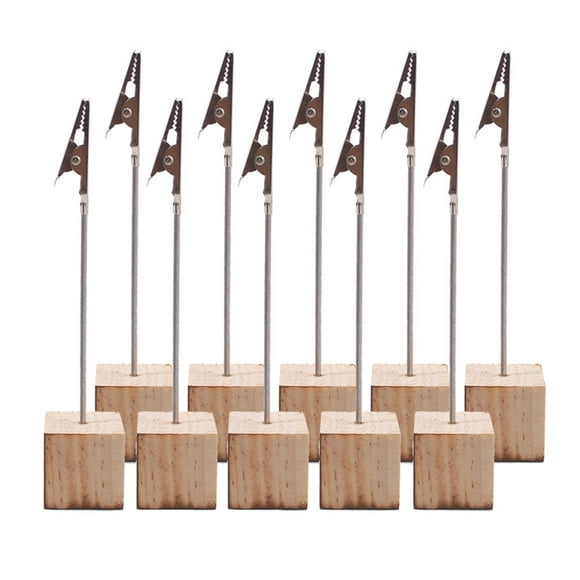 MesaSe 10pcs Creative Table Number Holder Wedding Table Name Holder Clips Picture Memo Note Photo Stand