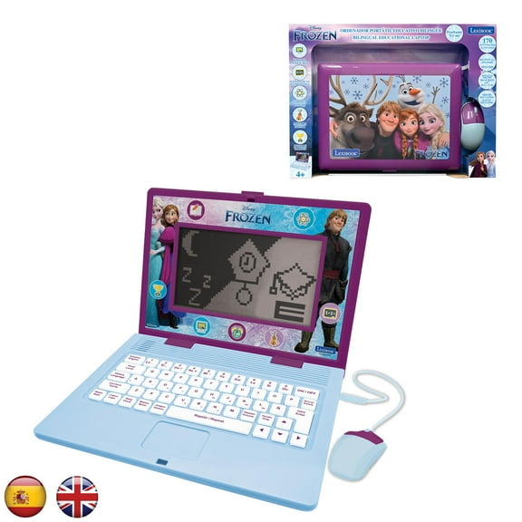 Lexibook Frozen Bilingual educational laptop with 170 activities (85 in each language) 6.7” screen EN/ES - JC599FZi2