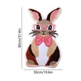 thumbnail image 3 of Easter Bunny Flocked Bathroom Rug Plush Absorbent Mat Non Slip Carpet for Bedroom Living Room Soft Fluffy Door Mat Holiday Spring Home Decor 19.7X31.5 Inches, 3 of 6