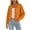 *Orange, variant on ClodeEU Women's Crew Neck Button Down Long Sleeve Cropped Cardigan ,Casual Loose Sweater Coat Beige,Women's Plus L