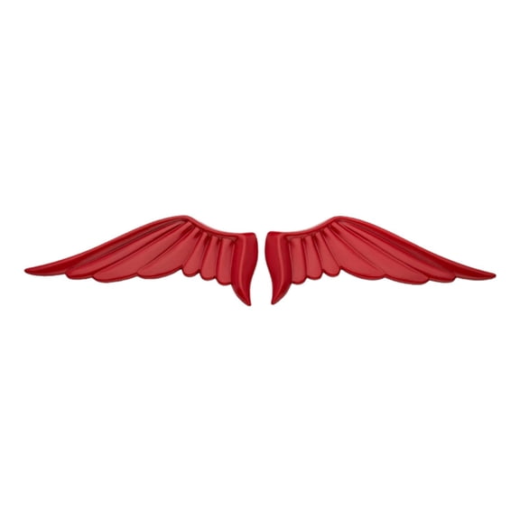Ysmzzmsy1PCS 3D Metal Angel Wing Car Emblem, 1.5 x 4.2 inches, Black Decorative Adhesive Sticker for Vehicles