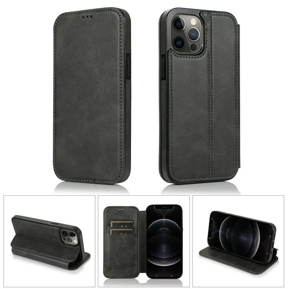 SHIELDON Étui pour iPhone 13 Pro, Étui Portefeuille en Cuir, Étui Antichoc avec Support et Fente pour Carte, Compatible avec iPhone 13 Pro