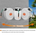 thumbnail image 4 of iMeshbean 79' x 5/8"OD Retractable Hose Reel Auto Water Hose Reel 180° Swivel Wall-Mounted, 4 of 18
