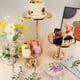 thumbnail image 4 of Soporte para tartas Bokon Crystal Gold Metal, 6 unidades, para bodas, 4 of 6