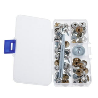  SeaSense Fastener Snap Kit 73 Piece with Tool, Silver/Blue  (SS-SMS-5001554) : Boating Fasteners : Sports & Outdoors