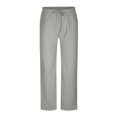 thumbnail image 2 of POROPL Big and Tall Linen Pants Men Summer Casual Elastic Waist Pants with Pockets,Cargo Pants for Men, 2 of 6