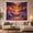 Sunset Hammock, variant on Tropical Beach Sunset with Palm Trees and Ocean Waves, Serene Boho for Beach Lovers, Coastal Nature Wall Art, Housewarming Gift Tapestry Wall Hanging for Living Room and Dorm