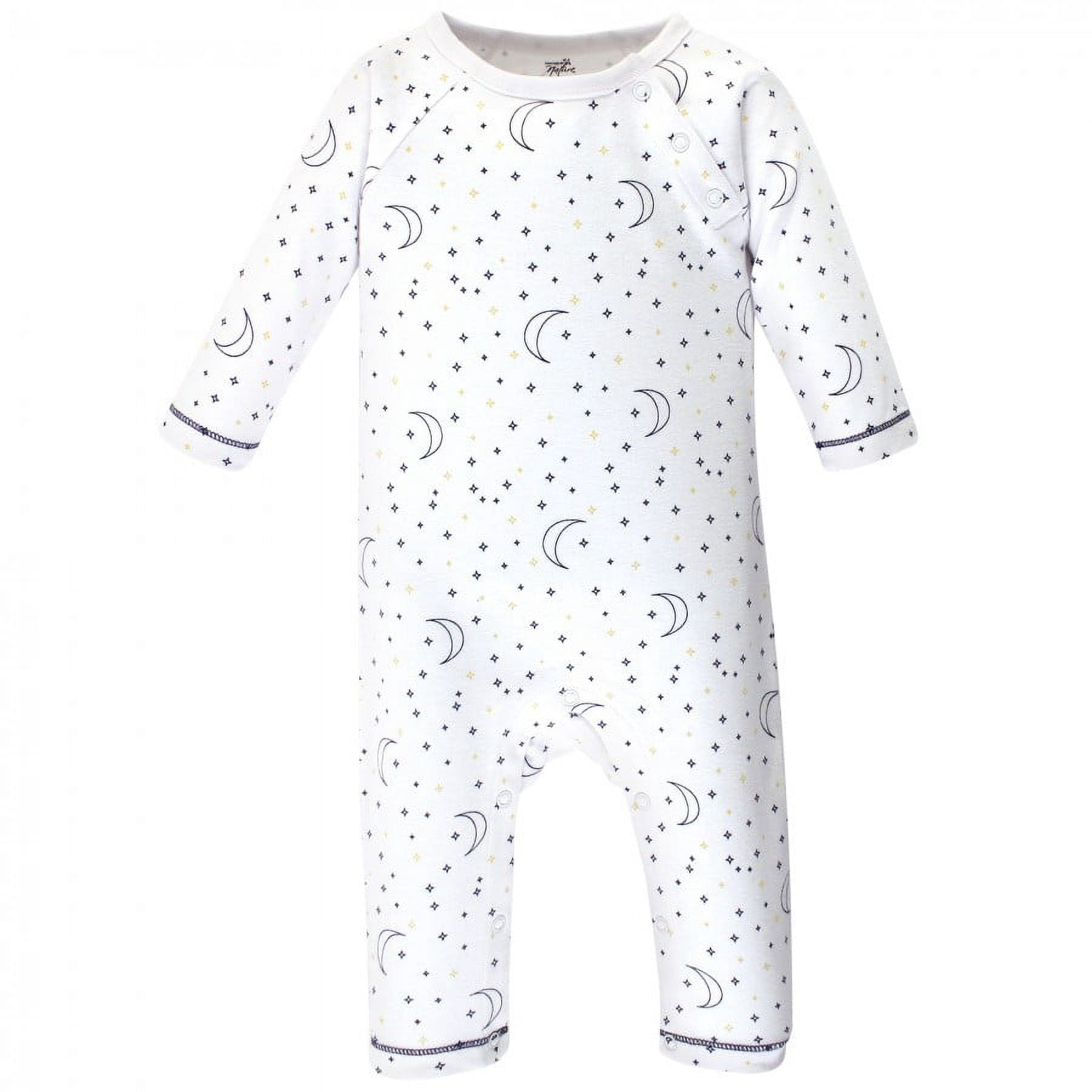 Touched by Nature Baby Boy Organic Cotton Coveralls 3pk, Constellation, 0-3 Months