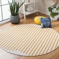 thumbnail image 2 of SAFAVIEH Montauk Amadine Striped Cotton Area Rug, Ivory/Gold, 5' x 8', 2 of 10