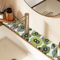 thumbnail image 2 of Yayeee Faucet Mat for Kitchen Sink 14.7" Diatomite Long Splash Guard Pad, Gray Floral, 2 of 7