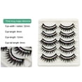 thumbnail image 6 of Wispy Eyelashes Reusable Thick False Lashes with Rhinestones Lightweight Natural, 6 of 6