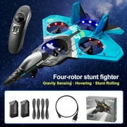 APIZCUK Fun and cool drone control toy, AI stunt function aircraft gravity sensor fighter, durable fall resistance,Quadcopter rechargeable long endurance，