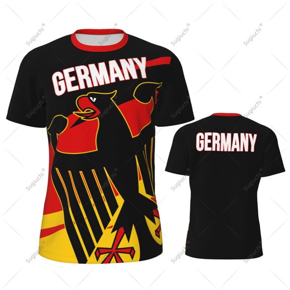 Germany Flag Men Sports T-shirt Women Tees jersey for Soccer Football Running Bike Tennis Fitness Fans