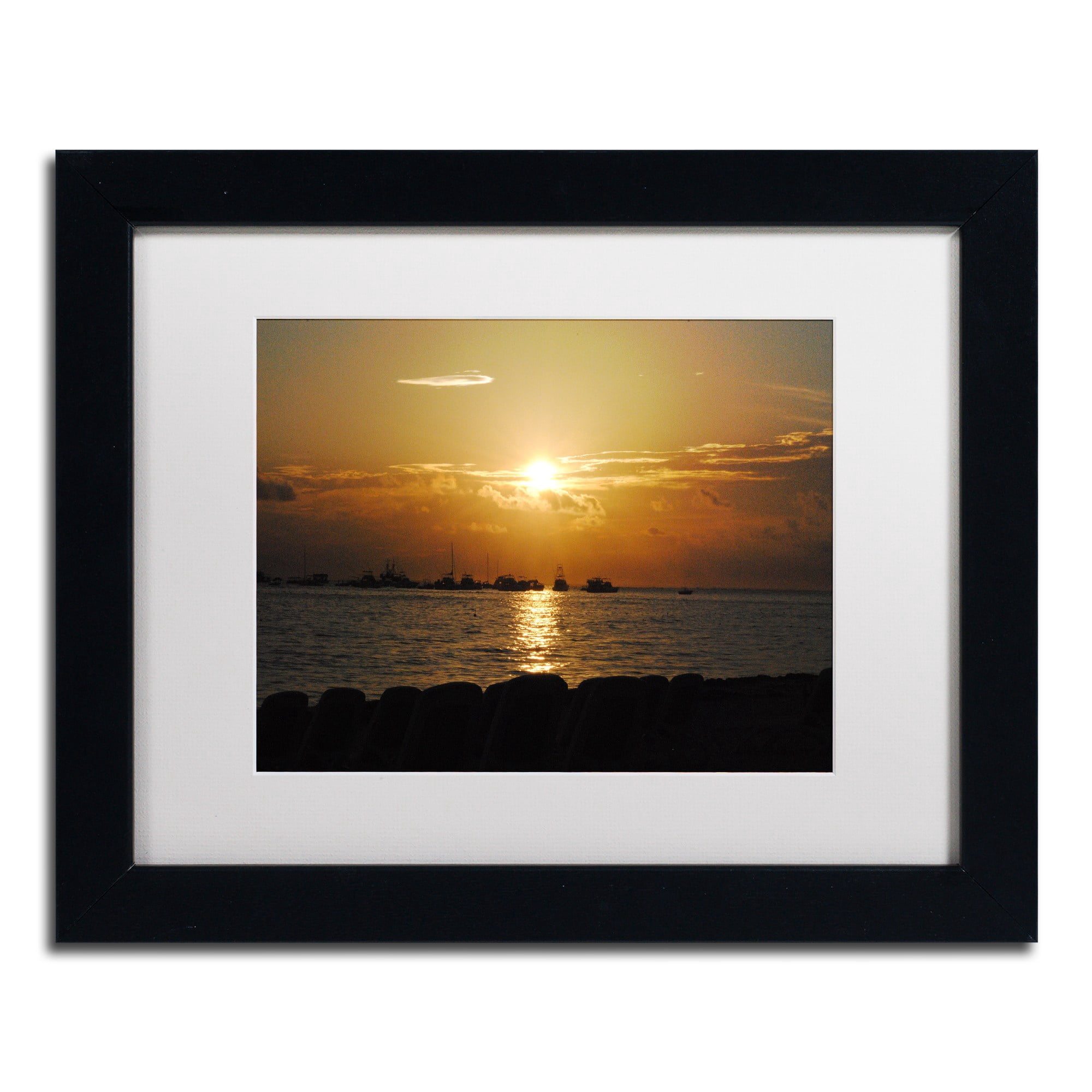 Trademark Fine Art "Fairytale" Canvas Art by Monica Mize, White Matte, Black Frame
