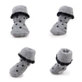 thumbnail image 1 of ADDHAT 4Ud Calcetines Antideslizantes De Para Mascotas Color Con Para Patas, 1 of 8