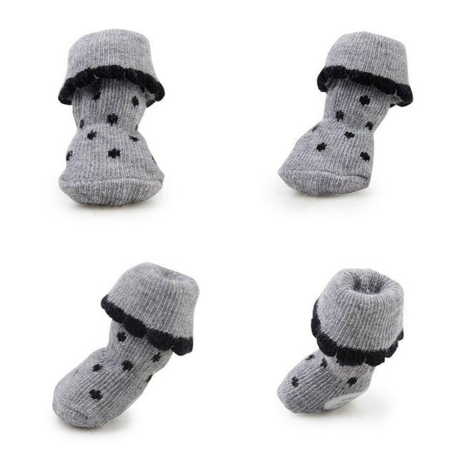 ADDHAT 4Ud Calcetines Antideslizantes De Para Mascotas Color Con Para Patas