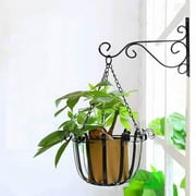 Clearance! EQWLJWE Hanging Plant Brackets - Sturdy Iron Wall Mount Flower Basket Hook Indoor Outdoor Bracket for Hanging Bird Feeders, Lanterns, Planters, Wind Chimes, Ornaments with Screws