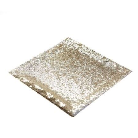 Balsa Circle 10 Pieces 20 Champagne Sequins Napkins Wedding Decorating Tablecloths Holiday Dinner Party Table Decorations