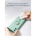 thumbnail image 4 of Kickstand Case Compatible with iPhone 12 Mini, Soft Silicone Protective Case Cover with 360°Rotatable Ring Holder (Green, iPhone 12 Mini), 4 of 14