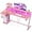 Carbon Fiber Pink, variant on 39 Inch Gaming Desk with LED Lights & Power Outlet, Small Gaming Computer Desk with Storage Shelves, L Shaped Gamer Workstations with Monitor Stand for Bedroom, Carbon Fiber Black