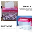 thumbnail image 2 of OULII Handheld Manual Paper Shredder Red Plastic Metal Model for Office and Home, 2 of 7